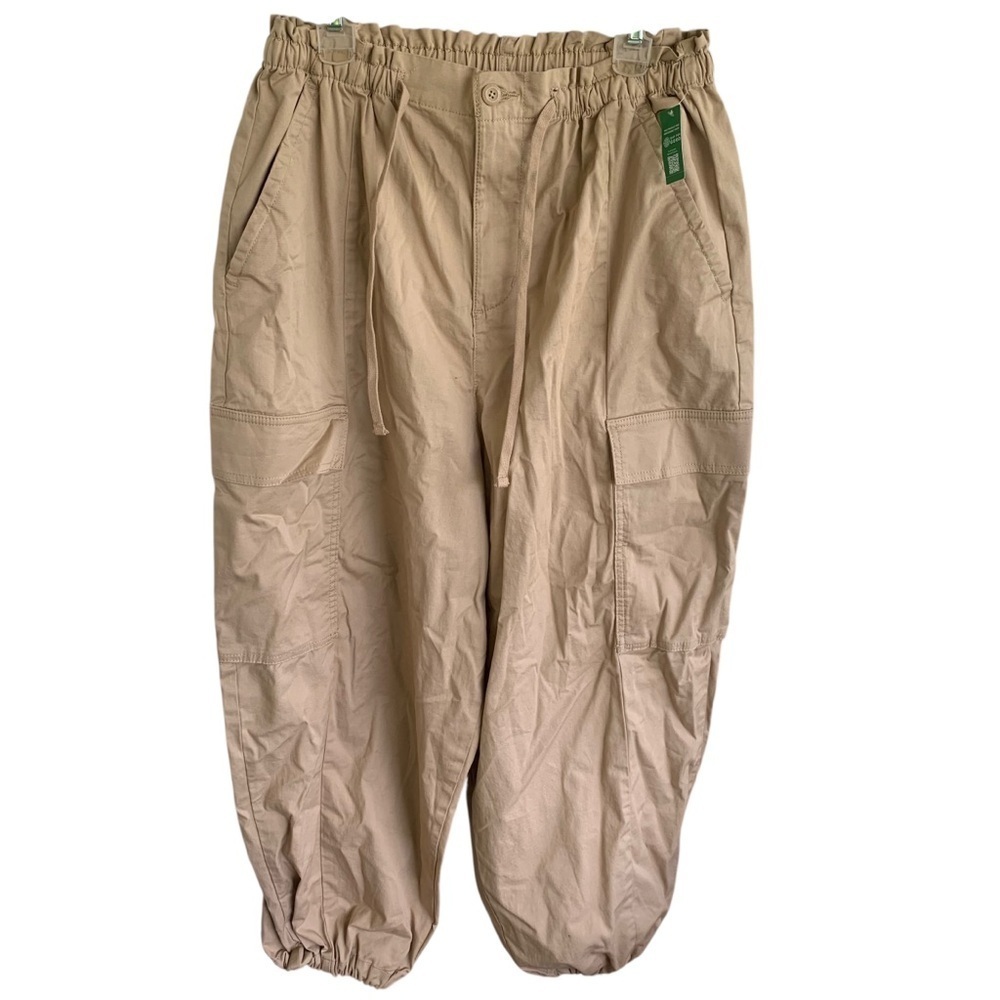 🆕 GAP Mid Rise Barrel Parachute Pants Women’s Size Small Baggy
